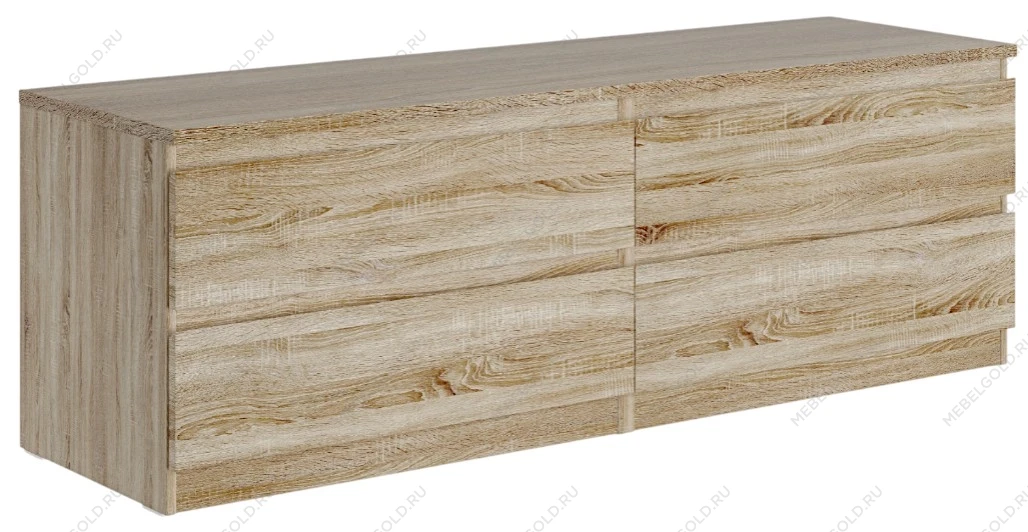 МАЛЬТА комод ИКЕА / IKEA 4 ящика 160х54 сонома