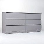 МАЛЬМ / VARMA Комод ИКЕА / IKEA 6D 160х77х40, серый | изображение 1