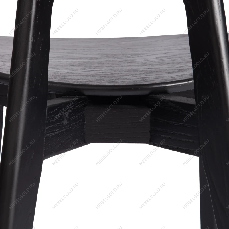 Стул FENRIR, дерево вяз, 42х45х85 см, черный | изображение 11