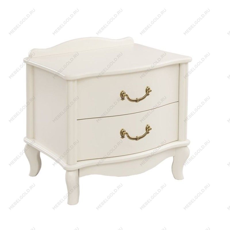 Прикроватная тумбочка Джульетта (2 ящика) молочный дуб