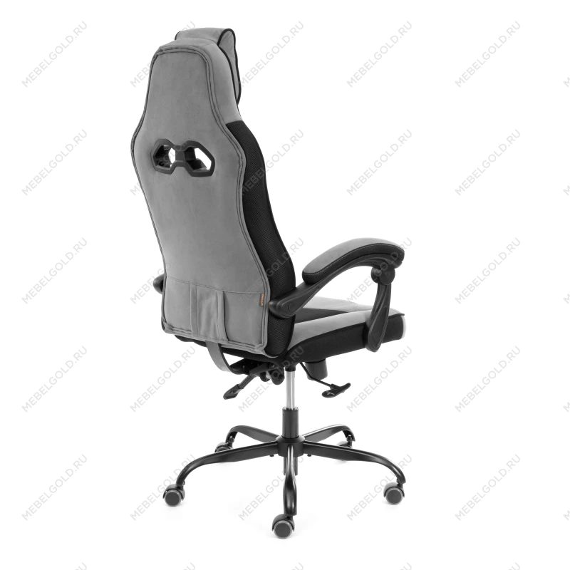 Кресло Arena metalBL, велюр, серый/черный, 29/35 | изображение 3