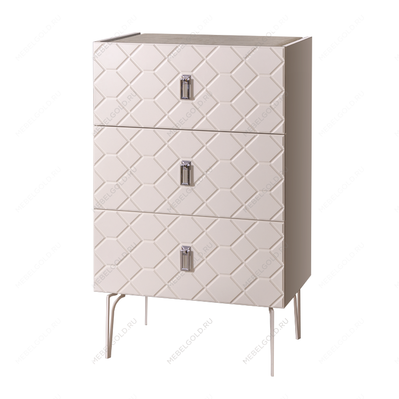 Комод Bogemia Farfalle (Слоновая кость) (Lakobel/Хром) БМКМ-1(Fa)