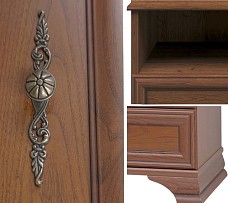 Тумба прикроватная Кентаки KOM1S каштан