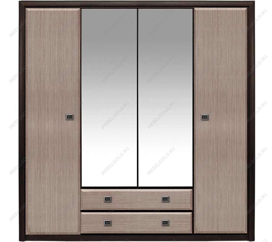 Шкаф платяной Коен SZF 4D2S Венге/Штрокс (NEW)