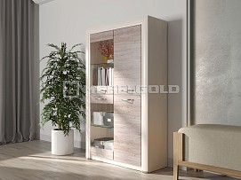 Шкаф с витриной Оливия 2V2D