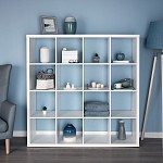 КАЛЛАКС / ФОРА Стеллаж ИКЕА / IKEA 16, широкий стеллаж с открытыми ячейками, тамбурат белого цвета | изображение 4