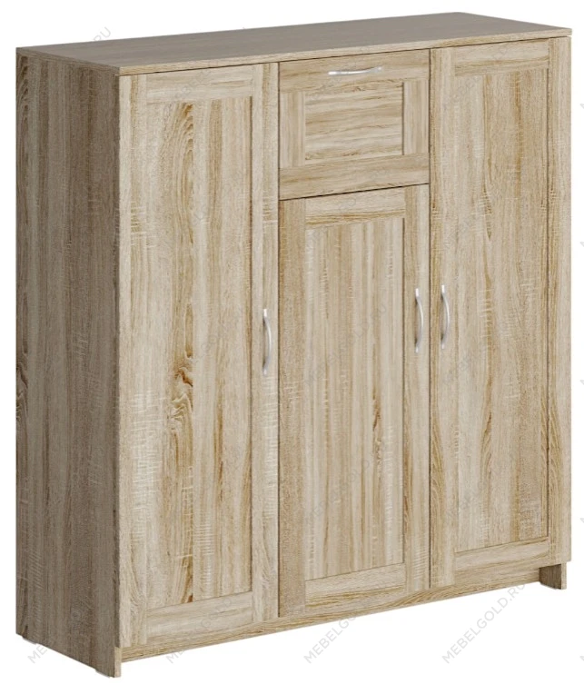 БРИМНЭС / СИРИУС тумба ИКЕА / IKEA 3 двери и 1 ящик 117х123 сонома