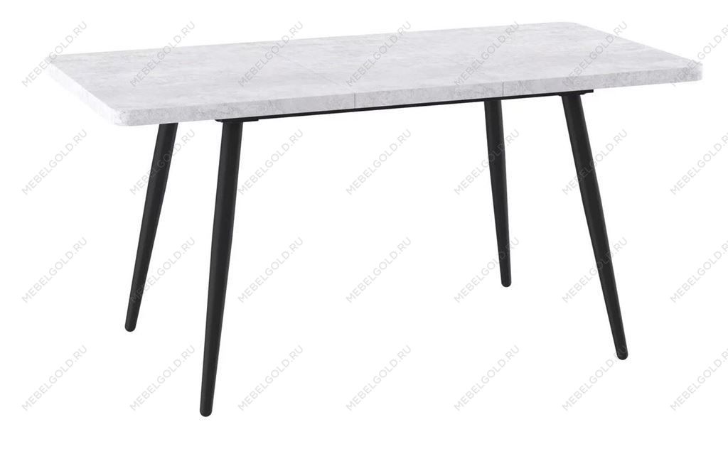 Стол раздвижной Бьерн (R)-120 (Серый сланец/Черный) 120(160)х80 | изображение 1