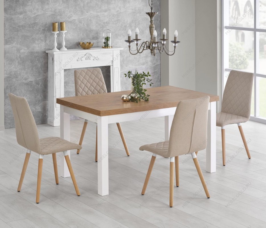 Стол обеденный Halmar TIAGO раскладной (дуб ланселот/белый) | изображение 7