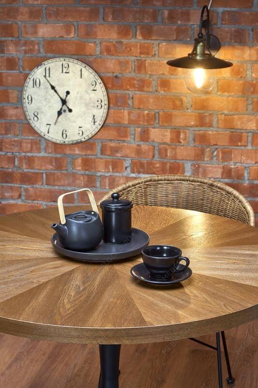 Стол обеденный Halmar CARMELO (орех/черный) | изображение 6