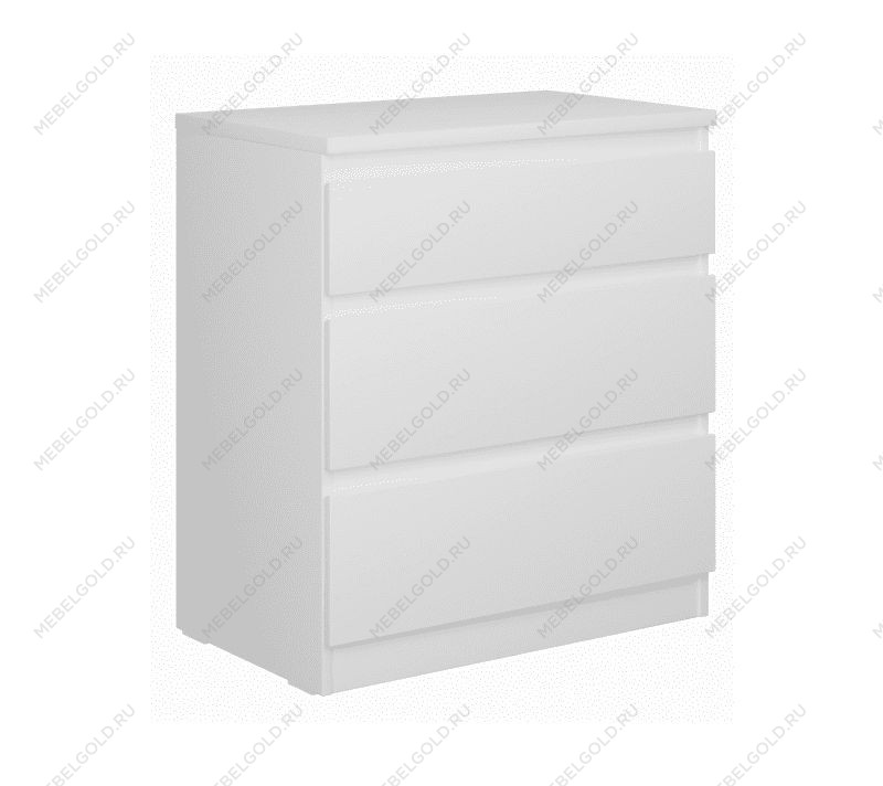 КАСТОР (KULLEN) комод ИКЕА / IKEA 3 ящика белый | изображение 3