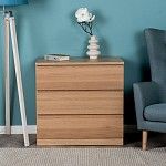 Варма Прайм 3 комод 80x77x48 шпон дуб беленый | изображение 2