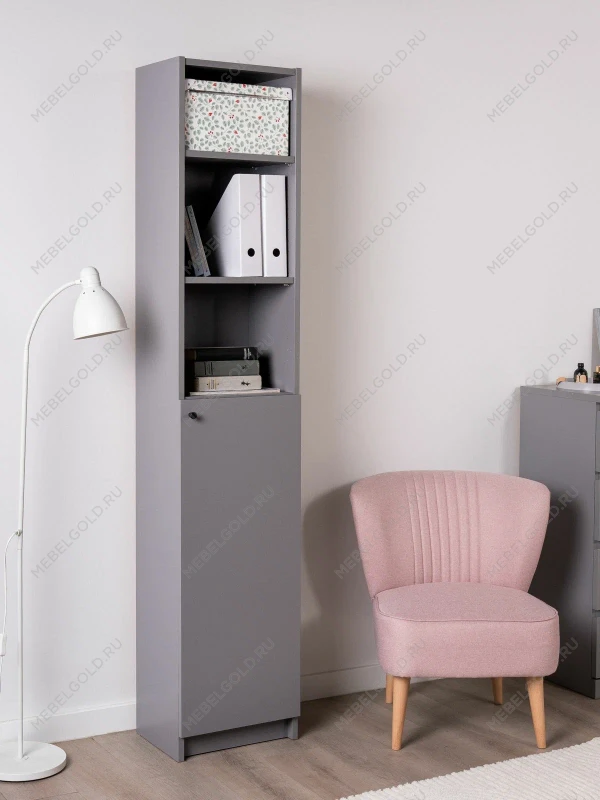 Стеллаж Варма Стэнд 39х198х28, серый | изображение 4