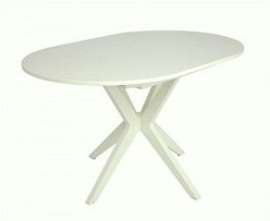 Стол Астерия (Эмаль 11 /шпон Бук) 1300(1750)*900