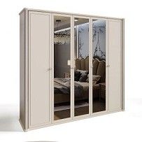 Шкаф Диана 5-дверный бежевый