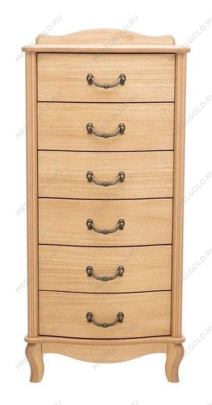 Комод Джульетта узкий 6 ящ. (светлый дуб) | изображение 2