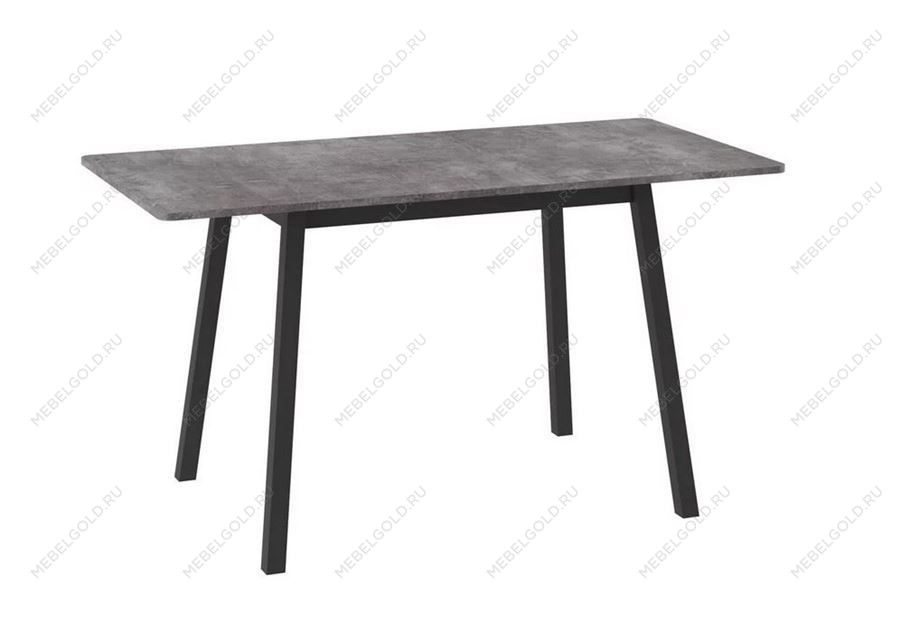 Стол Бриз (R)-94 раздвижной (Дымчатая керамика/черный) 94(126)х64 | изображение 1