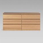 Варма Прайм 6Д комод 160x77x48 шпон дуб беленый | изображение 1