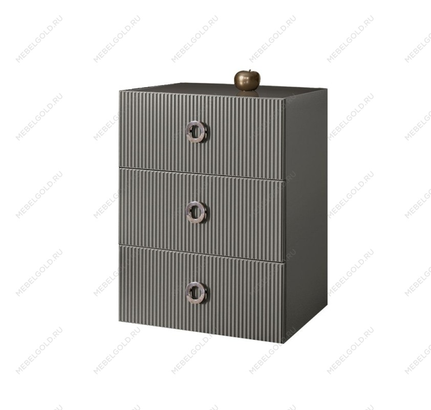 Комод Bogemia Fly Fillini (Серый) (Lakobel/Хром) БМКМ-1