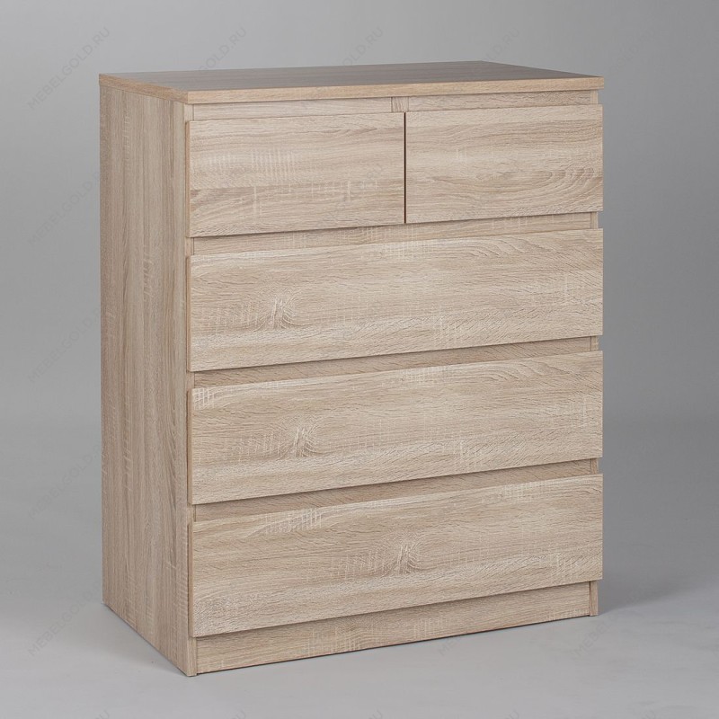 МАЛЬТА комод ИКЕА / IKEA 3+2 ящика 80х99 сонома | изображение 1