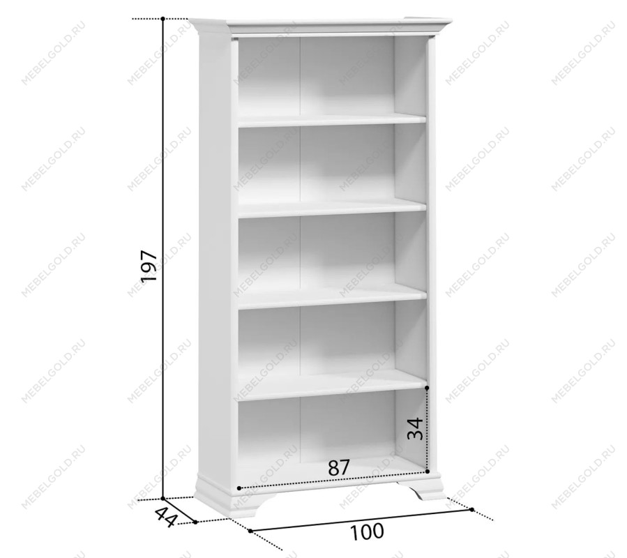 Шкаф Кентаки REG/90 белый | изображение 3