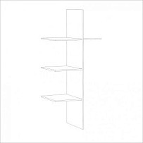 Полки со штангой Натали для 2-ств шкафа