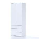 МАЛЬМ / VARMA Стор 80 шкаф распашной 222х80х57, белый | изображение 1