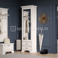 Шкаф 1-створчатый Тиффани 1Z2S вудлайн кремовый