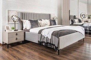 Кровать Стелла 180х200 светло серый камень