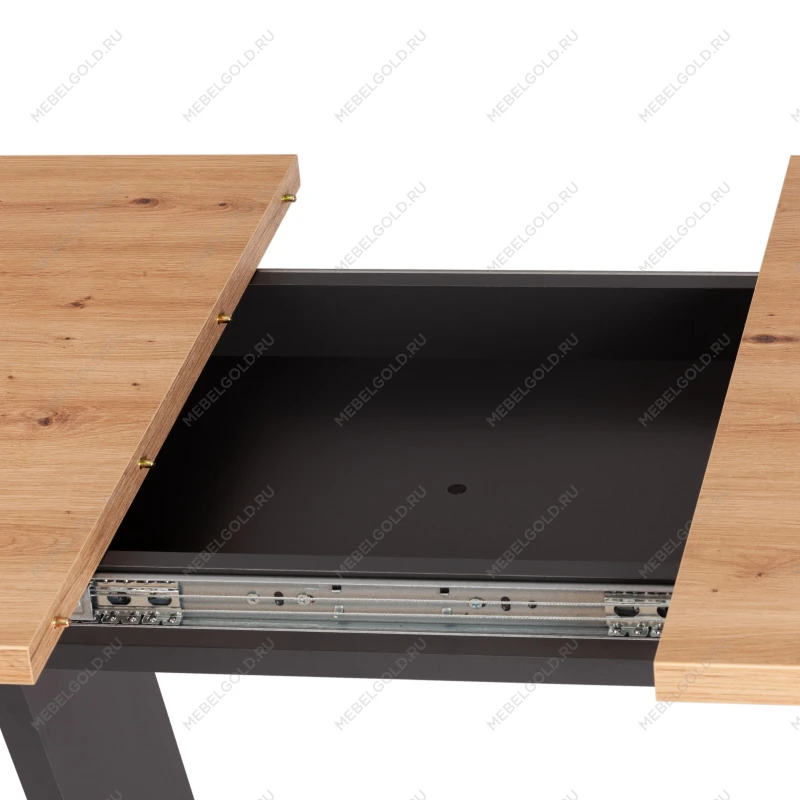 Стол обеденный FOX раздвижной, ЛДСП, 68.6x110-145x75 см, Дуб артисан/Графит | изображение 10