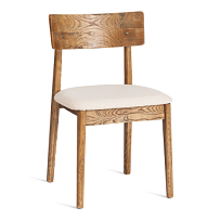 Стул THOR, дерево вяз/ткань лен, груша№3/бежевый лен, 50х48х81,5 см