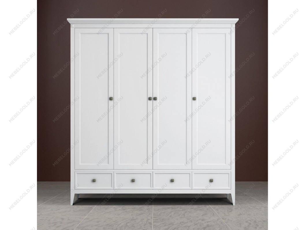 Шкаф четырехстворчатый Manhattan (Белый) | изображение 2
