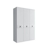 Шкаф 3-х дверный Bogemia Farfalle (Белый/Хром) БМШ2/3(Fa)