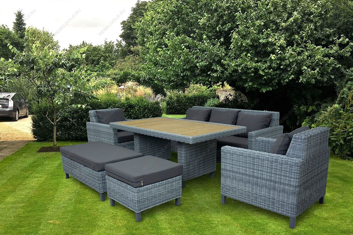 MOKKA BELLA стол прямоугольный с деревянной столешницей | изображение 1