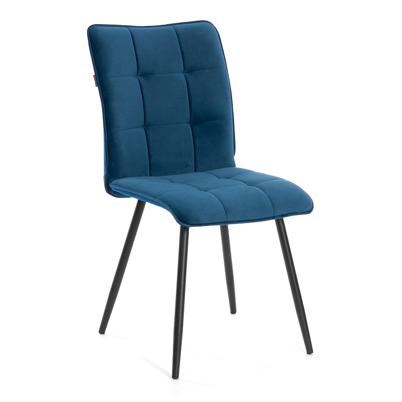 Стул обеденный Bari, LT, велюр, Dark blue (темно-синий), 41х55х89 см