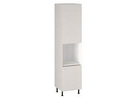 Шкаф-пенал 1080 ПГ-60 бок левый МДФ, Виста (600*586*2576) Экокожа Белый, 26300