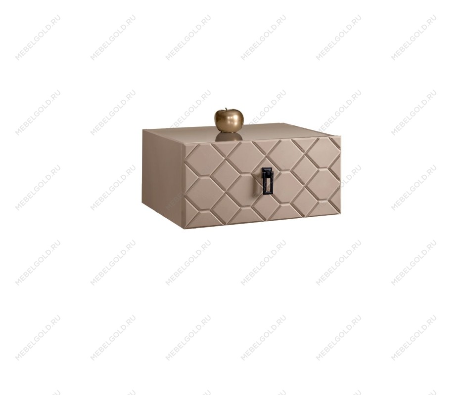 Тумба прикроватная Bogemia Fly Farfalle (Мокка) (Lakobel/Черный) БМТП-1