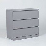 МАЛЬМ / VARMA Комод ИКЕА / IKEA 3 80х77х40, серый | изображение 1