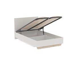 Кровать 1200 с подъемным механизмом, Аврора (1266*2063*1004) Дуб Мария/Кашемир