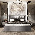 Кровать Замира 160x200 см серый камень | изображение 2