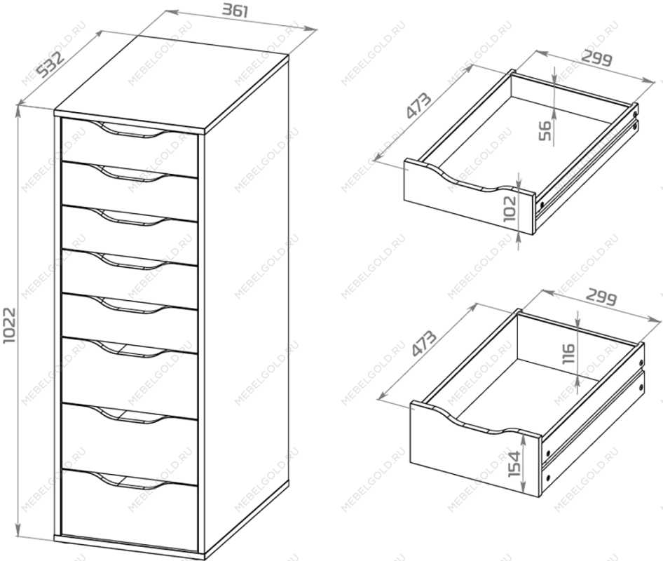 ИНГАР комод ИКЕА / IKEA белый высокий с выдвижными ящиками | изображение 4