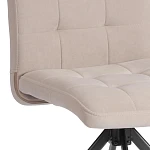 Стул обеденный Medeo, поворотный механизм 360, велюр, бежевый, 7 | изображение 6