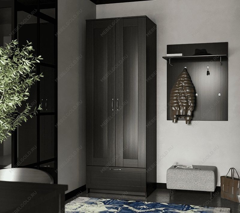 БРИМНЭС / СИРИУС Шкаф ИКЕА / IKEA комбинированный 2 двери и 1 ящик Дуб Венге | изображение 5