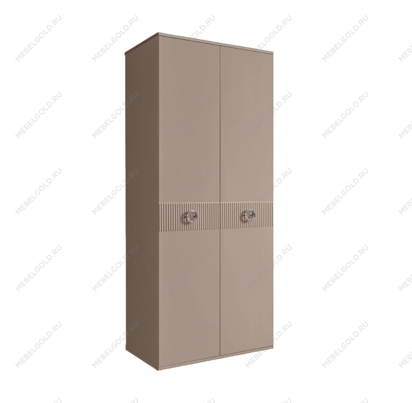 Шкаф 2-х дверный Bogemia Fillini (Мокка/Хром) БМШ2/2(Fi)