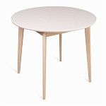 Стол Рэй-d900 (беленый дуб/белая эмаль) Круглый | изображение 2
