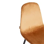 Стул BREEZE (mod. JSC-58), Велюр/металл, 44 х 53 х 86 см, brown (коричневый) HLR12 / черный | изображение 7