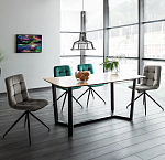 Стул кухонный Signal TEXO Velvet (зеленый/черный) | изображение 3