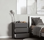 КАСТОР (KULLEN) комод ИКЕА / IKEA комод 3 ящика серый | изображение 3