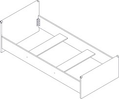 Кровать Индиана JLOZ/90 сосна каньон