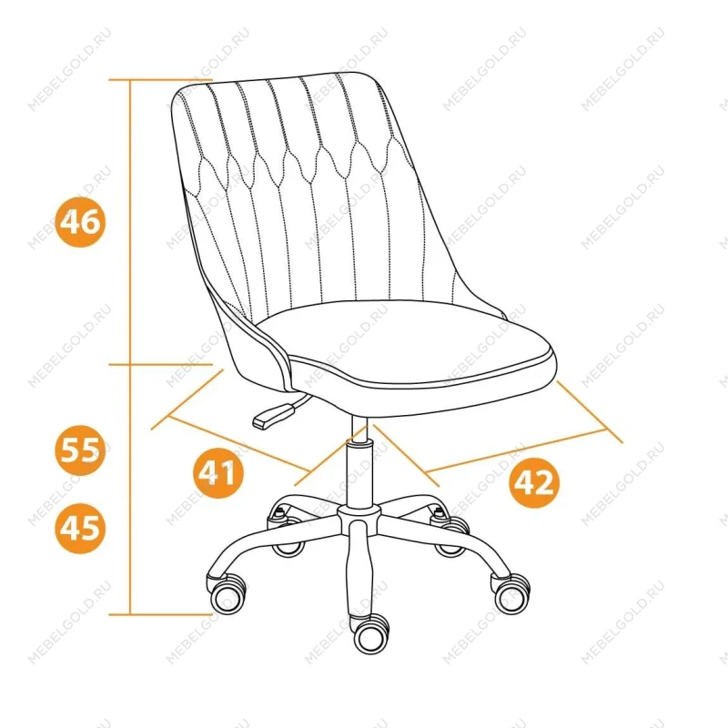 Кресло SWAN, флок, серый, 29 | изображение 10